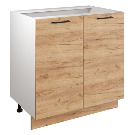 кухонный шкаф напольный Симпл 800х526х820мм 2 двери дуб крафт золотой ЛДСП тумба лофт 800х355х450мм дуб крафт лдсп