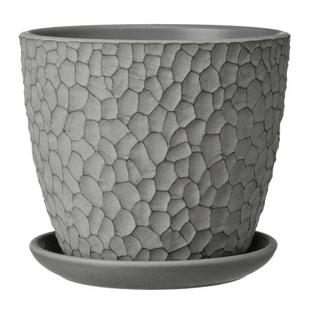горшок бетонный с поддоном манго серый D180 бутон 2,15 л горшок бетонный с поддоном манго 8л d25см h23см бутон