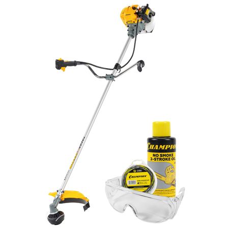 триммер бензиновый CHAMPION Т444S-2 + подарок (корд, защитные очки, масло) elubor защитные очки ipl 200 2000 нм od5