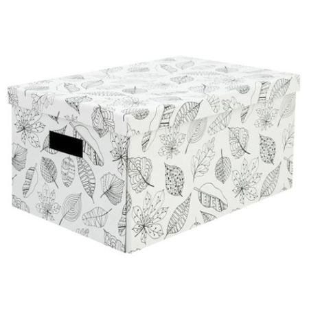 коробка складная 400x280x200мм картон принт с листьями подарочные пакеты с листьями эвкалипта fengrise