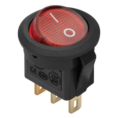 выключатель DUWI 250В 3А красный 5 шт кулисные переключатели jangz fun 15x21 мм 2 3 4 6 контактные красный зеленый 6a 250в 10a 125в