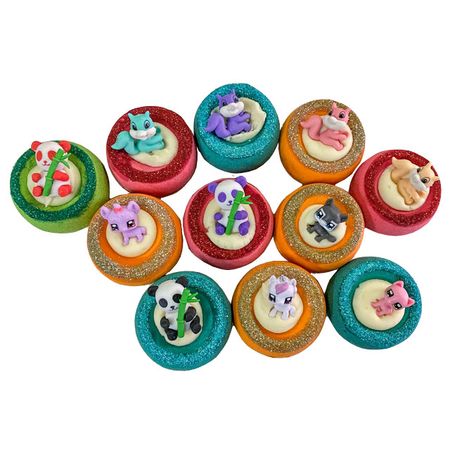 шар для ванны Веселые зверята с игрушкой 150г микс дизайна когтеточка для кошек major с лежанкой игрушкой и сизалевой дугой