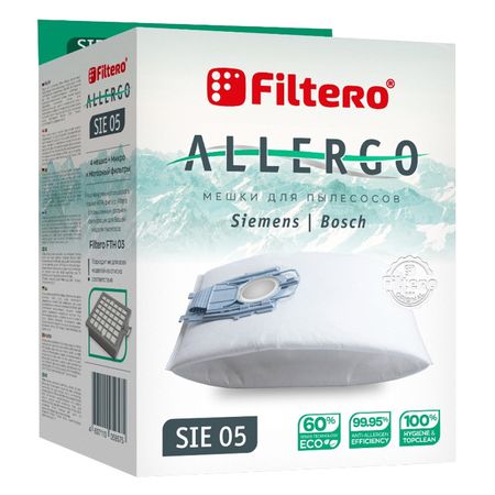 пылесборники FILTERO SIE 05 (4) Allergo для Bosch, Siemens