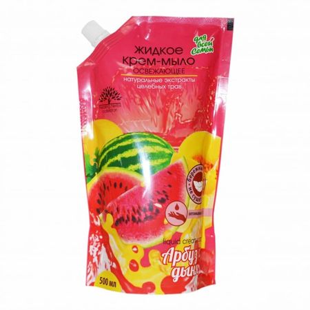 мыло жидкое ДЛЯ ВСЕЙ СЕМЬИ Арбуз и Дыня освежающее 500мл дой-пак мыло жидкое для всей семьи энергия моря увлажняющее 500мл дой пак
