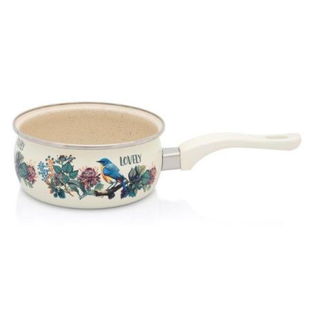 ковш METROT Певчая птичка 1,5л 16см эмал. сталь без крышки ковш metrot одуванчик 1 6л 16см эмал   без крышки