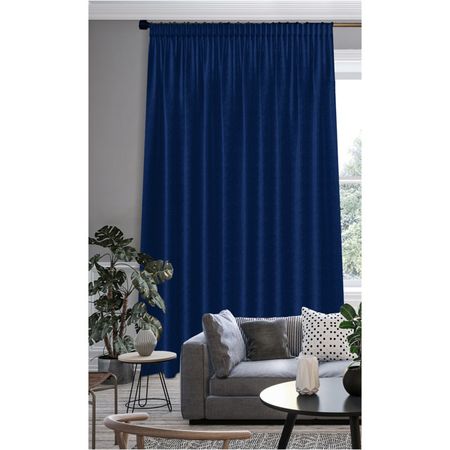 штора портьерная на шт.ленте GARDEN Вегас димаут 200х280см синяя, арт.сw537869V22