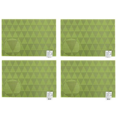 комплект салфеток сервировочных 30х45см 4шт зеленый, SET-12