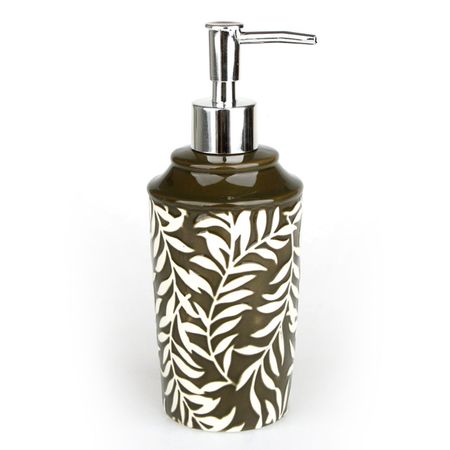 дозатор для жидкого мыла VITARTA Print керамика коричневый