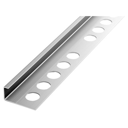 профиль для плитки ЛУКА нерж. сталь наруж. 12х2700мм матовый ранавексим пор наруж 10 гр