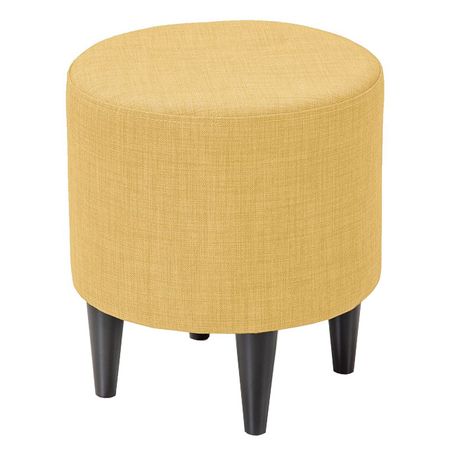 пуф Нико 360х360х400мм рогожка/ткань Twist 10 желтый