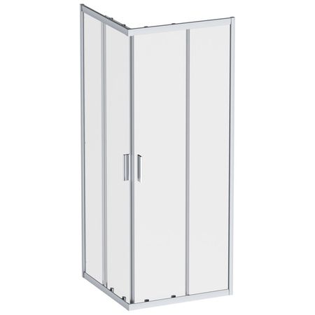 ширма душевая AM.PM Gem 80x80см квадратная профиль хром матовый без поддона
