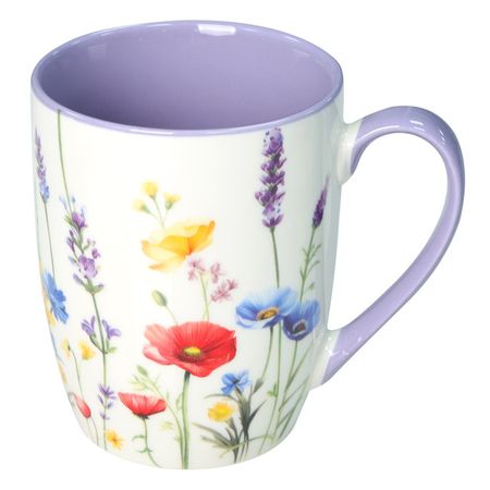 кружка TODELIA Flowers 400мл костяной фарфор