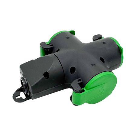 розетка переносная ВЭП СВЕТ 3-местная 200-250В 2P+E 16А IP44 зеленый переключатель kcd3 2 позиции зеленый 16а 250в