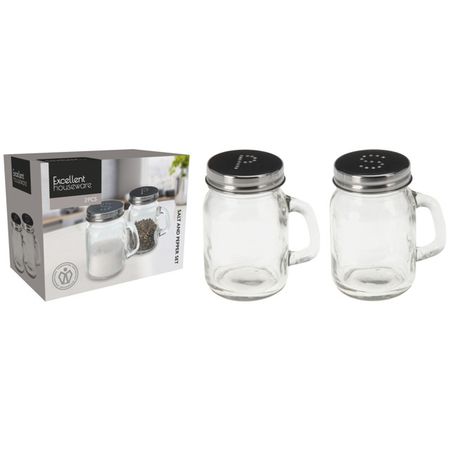 набор для специй KOOPMAN 2 предмета 135мл стекло, нерж.сталь