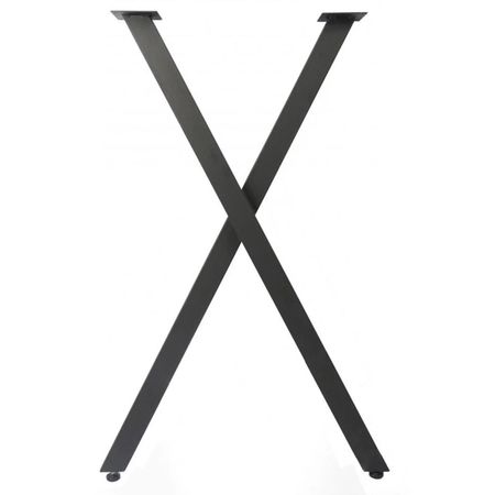 подстолье для стола PROSMITH 710х550х100мм Х-образное черный подстолье для стола prosmith лофт 710х550мм z образное