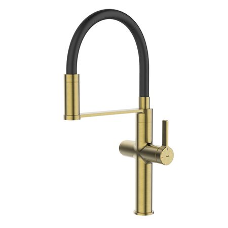 смеситель для кухни IDDIS Ikon гибкий канал для фильтра латунь матовое золото гибкий кабель канал jin ao 25х38 закрытый планки открываются 1 метр быстрая доставка из россии