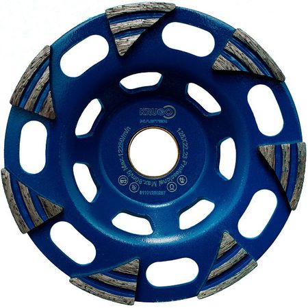 чашка алмазная KRUGO MASTER 125x22x5мм чашка алмазная шлифовальная сибртех турбо сегментная 125мм