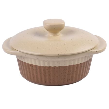 кастрюля TODELIA Red 1,35л 19,5см с крышкой керамика