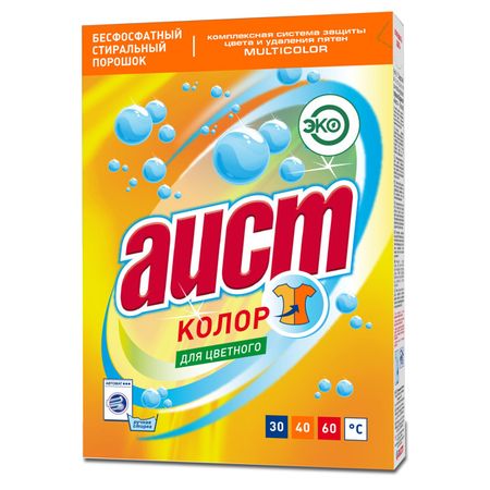 порошок стиральный АИСТ Колор 400г порошок для стирки белья washing tone колор 400 г