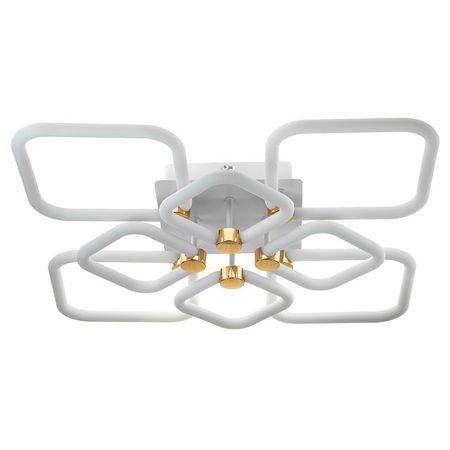 люстра потолочная светодиодная RITTER Оттимо Алиса ДУ 198Вт 3 режима белый/золото