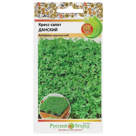 семена Кресс-салат РУССКИЙ ОГОРОД Данский 1г