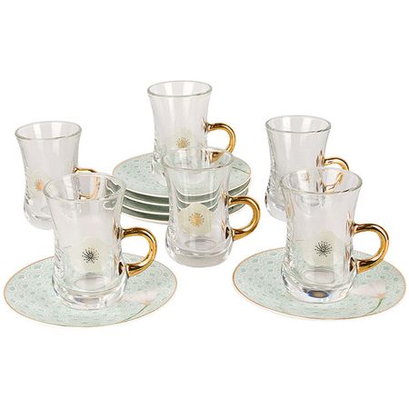 набор чайный NOUVELLE HOME Sensuelle 6/12 90мл стекло фарфор