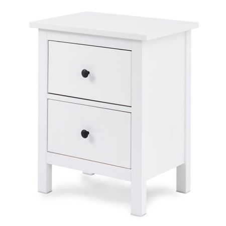 тумба прикроватная Кымор 2 ящика 540х380х660мм белый сосна
