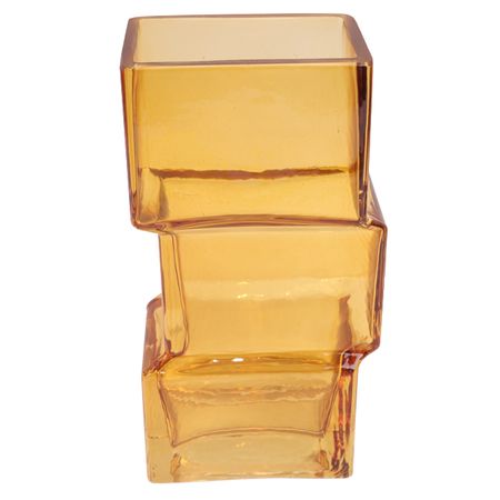 ваза TODELIA Анисия 18см стекло коричневый