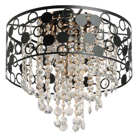 люстра потолочная DECITY Бриз 5х6Вт E27 металл стекло черный люстра потолочная decity дэла 4х60вт e27 металл стекло