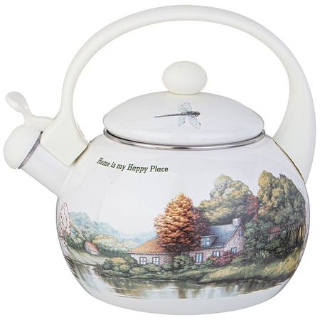 чайник AGNESS Family House 2,2л эмалированная сталь со свистком
