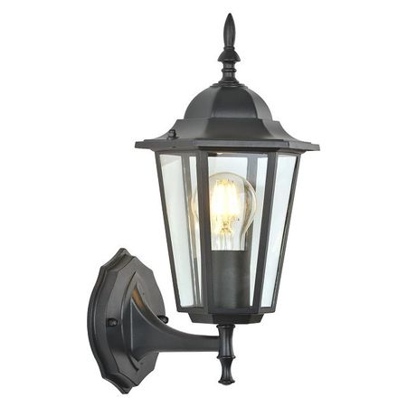 уличный светильник настенный вверх DECITY Фабур 1х40Вт E27 IP44 чёрный