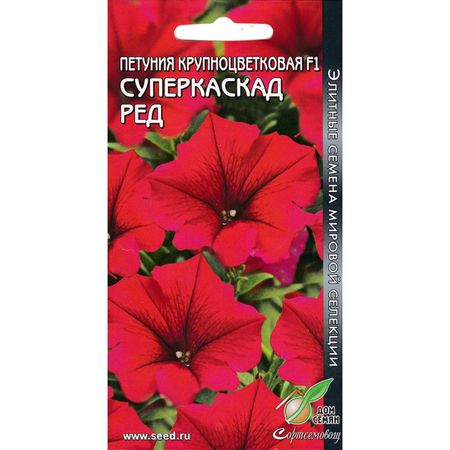 семена петуния ДОМ СЕМЯН Суперкаскад ред 10шт семена петуния грандифлора суперкаскад бургунди 10шт