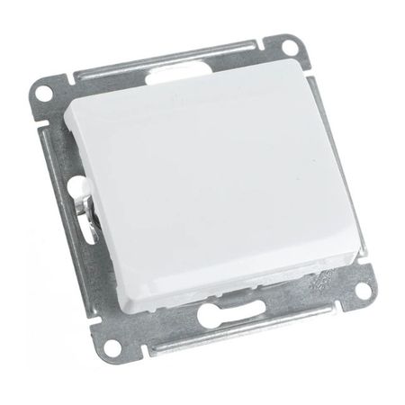 переключатель 1-клавишный SYSTEME ELECTRIC Glossa схема 7 10АХ белый