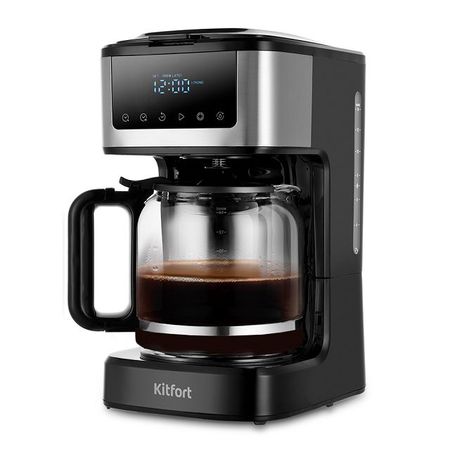 кофеварка капельная KITFORT КТ-7181 900Вт 1,8л черный/серый