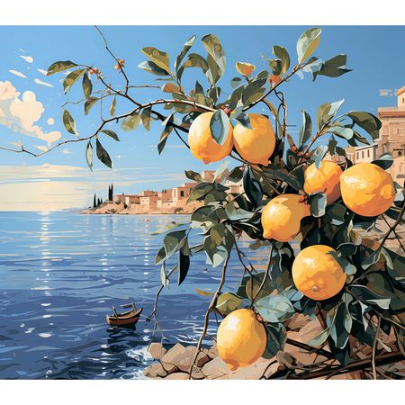 картина на холсте Italien weekend 300х300мм