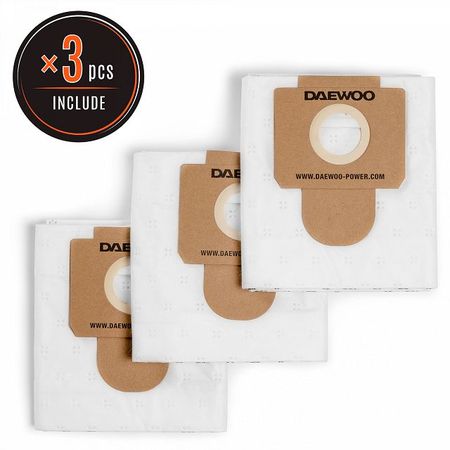 мешки для пылесоса DAEWOO DAVC 20TBH 20л синтетические 3шт сменная кнопка блокировки пылесборника для пылесоса dyson v7 v8 sv10 sv11