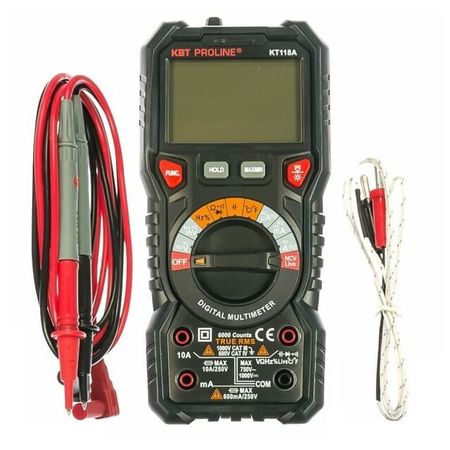 мультиметр цифровой КВТ серия PROLINE KT 118A 2хААА