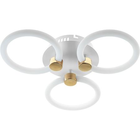 люстра потолочная светодиодная RITTER Оттимо Алиса ДУ 66Вт 3 режима белый/золото