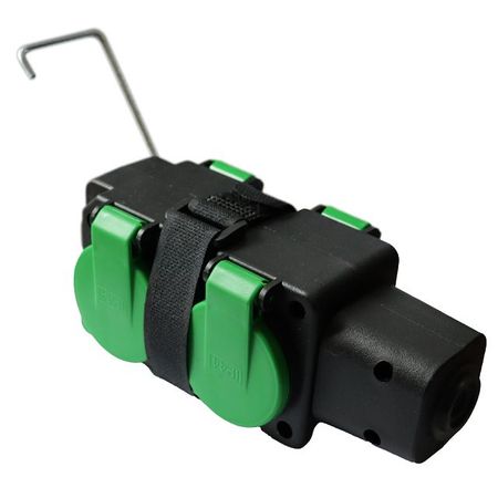 розетка переносная ВЭП СВЕТ 4-местная 200-250В 2P+E 16А IP44 зеленый переключатель kcd3 2 позиции зеленый 16а 250в