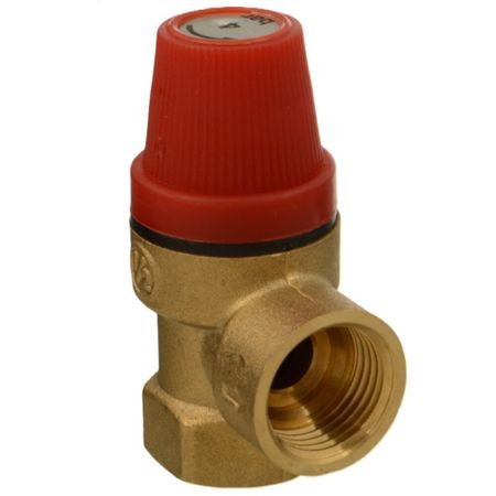 Клапан предохранительный Terma 1/2 ВР(г) х 1/2 ВР(г) 4 бар для систем отопления 120 °С KVs 0,5 (88085) предохранительный клапан для компрессора из латуни 1 12 кг