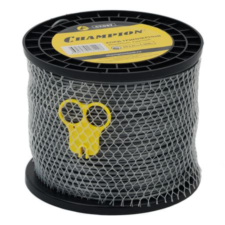 Леска для триммера Champion Aluminium круг 3 мм х 168 м серая (C7037) aluminium engine coolant flange connecting pipe 03h121145a 03h121144a for audi q7 vw cc passat phaeton touareg 03h 121 145 a