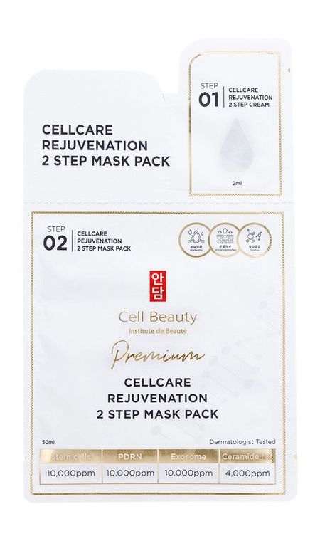 Cell Beauty Premium Cellcare Rejuvenation 2 Step Mask Pack