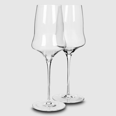 Набор бокалов для вина Tissagio из хрустального стекла, 440 мл, 2 персоны бутылка для вина с черепом 1000 мл из боросиликатного стекла