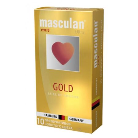 Презервативы Masculan Ultra Gold 10 шт презервативы априкс ribbed ребристые 3 шт