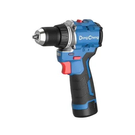 Дрель-шуруповерт аккумуляторная бесщеточная Dongcheng DCJZ1250, 12 В Li-Ion 2x2 Ач пластиковый зажим для пакетов