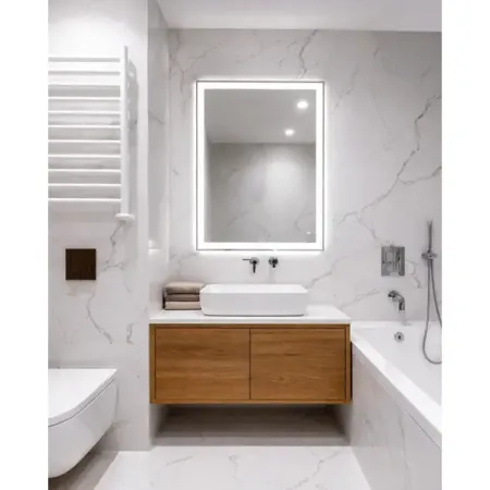 Зеркало в ванную комнату Бостон Лайт 120x80 см с подсветкой