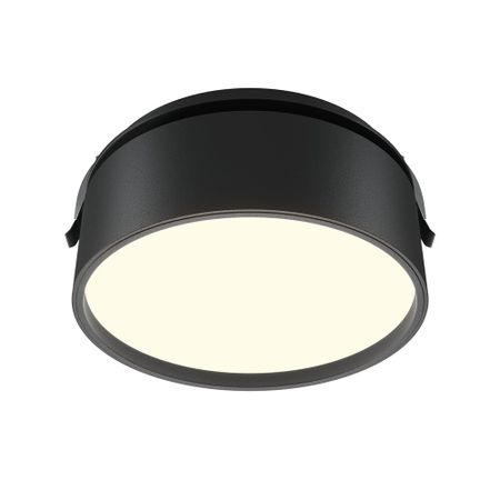 Светильник встраиваемый светодиодный черный 18 Вт 3000К IP20 Maytoni Onda (DL024-18W3K-B) кашпо bama flower onda шалфейное d30 см