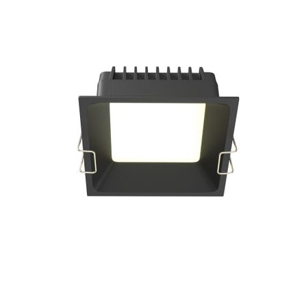 Светильник встраиваемый светодиодный черный 12 Вт 6000К IP44 Maytoni Okno (DL056-12W3-4-6K-B)