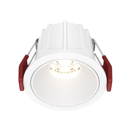 Светильник встраиваемый светодиодный белый 10 Вт 3000К IP20 Maytoni Alfa LED (DL043-01-10W3K-RD-W) светодиодный светильник для приветственной двери багажника перчаточного ящика лампы для alfa romeo giulia giulietta stelvio 147 159 mito spider brera