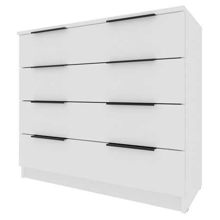 комод 4 ящика Катрин 804x902x395мм ЛДСП белый шагрень комод мальта 6 ящиков 1603x764x480мм белый лдсп